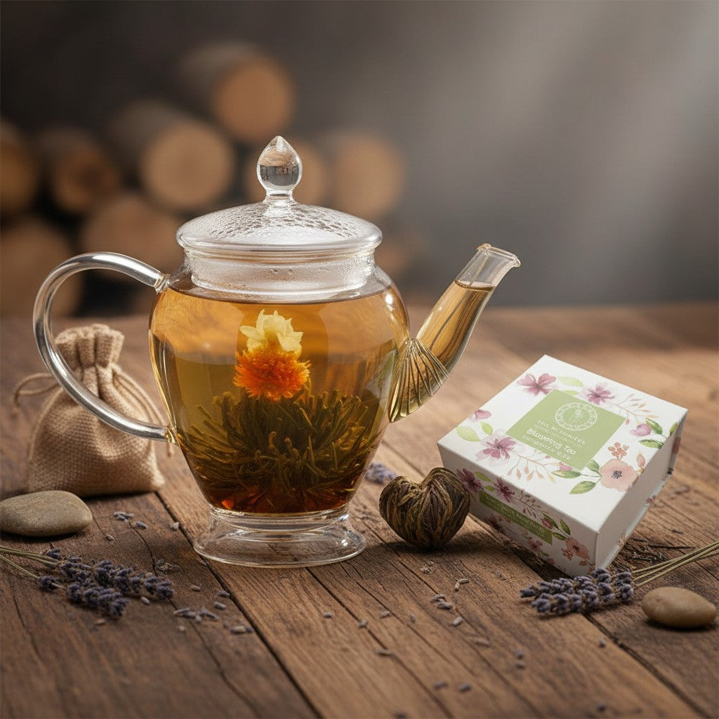 Black Tea with Chocolate Blooming Tea Gift Box