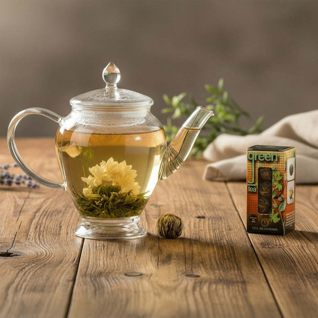 Green Tea with Jasmine Blooming Tea Gift Box