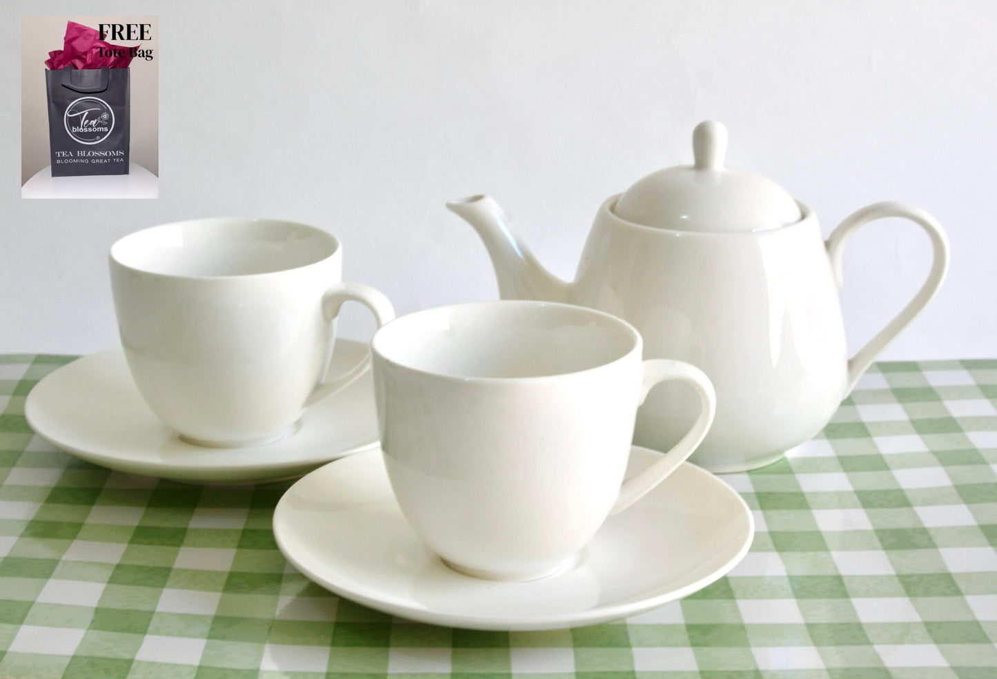 Ceramic Teapot Set with bonus Tea Tray