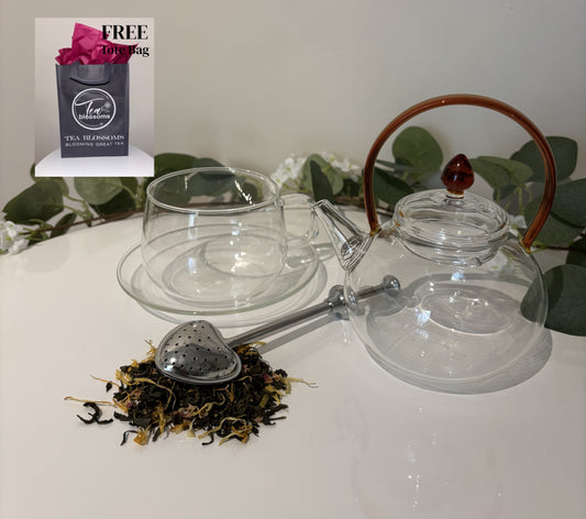 Teapot, Cup & Saucer Gift Set