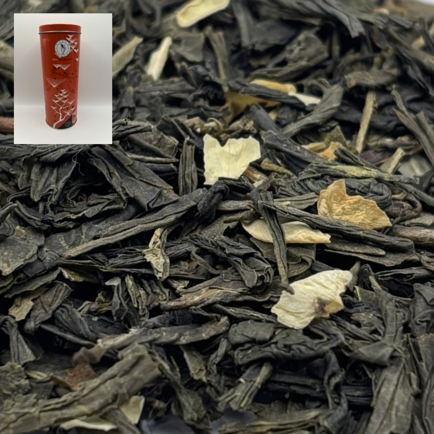 Sencha Tea with Jasmine Petals and Tin