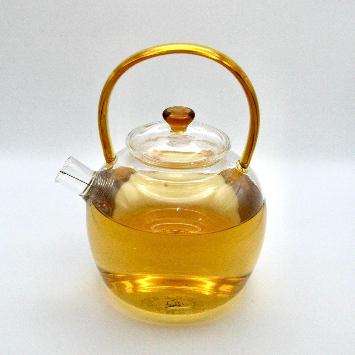 Glass Teapot with Gold Accents - NEW!