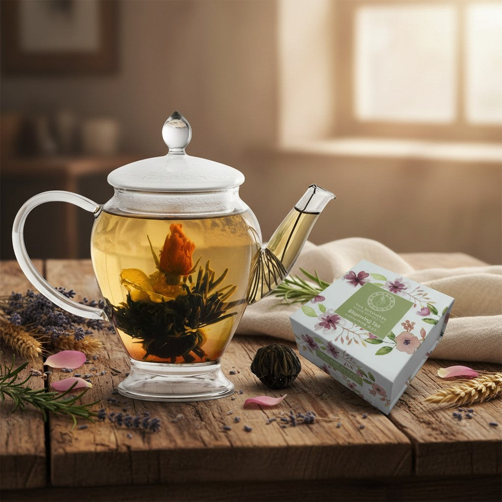 Black Tea Cinnamon Vanilla Blooming Tea Box
