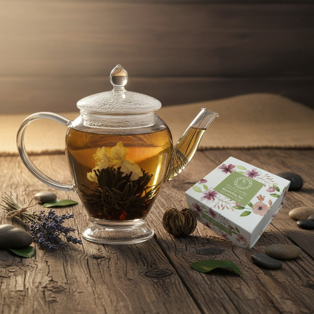 Black Tea Jasmine Vanilla Blooming Tea Gift Box