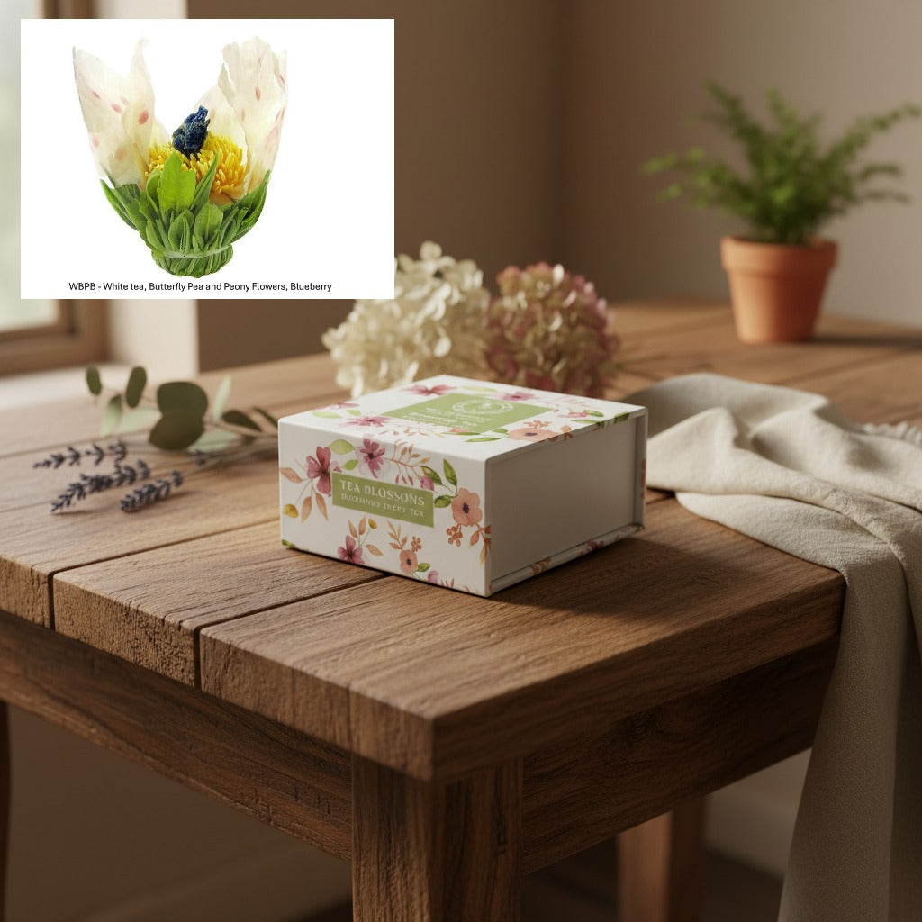 White tea, Butterfly Pea and Peony, Blueberry Gift Box