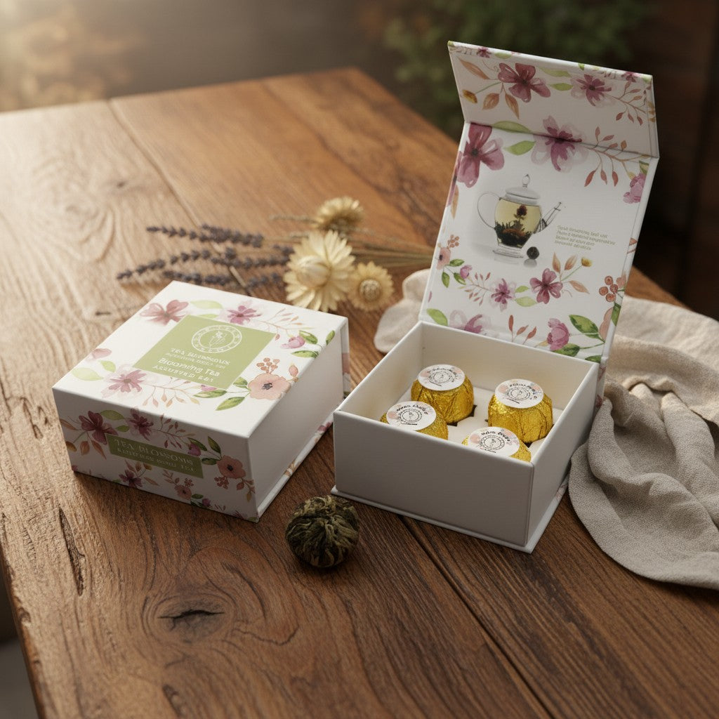 Blooming Tea Gift Box 4 Ball Sampler
