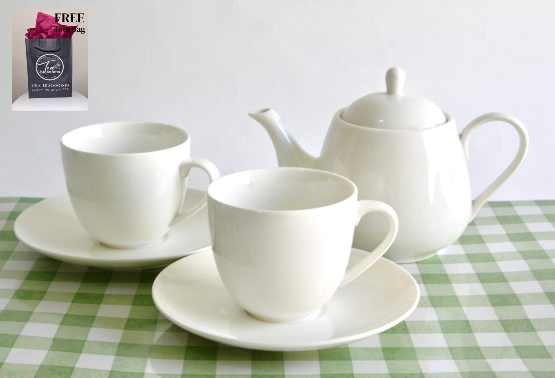 White Ceramic Tea Set