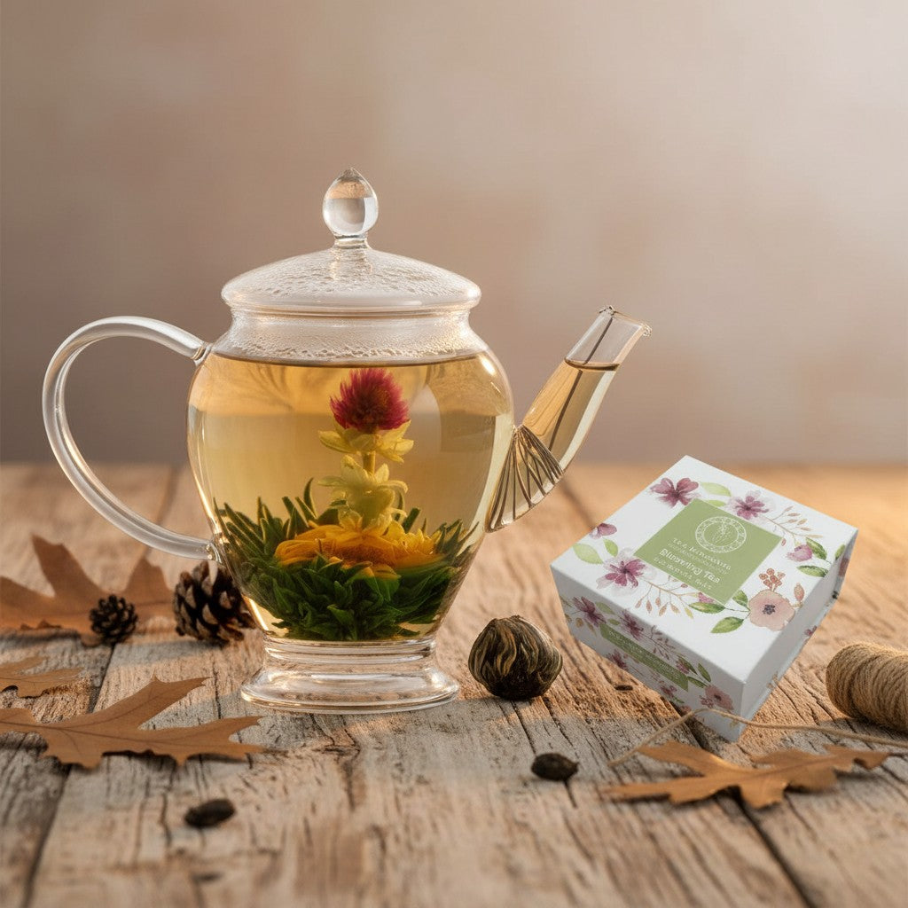Green Tea Marigold Jasmine Blooming Tea Gift Box
