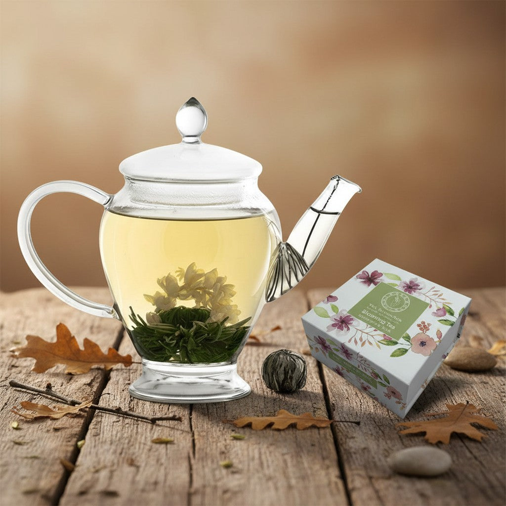 Blooming Tea Gift Box - Green Tea (4 Blooming Balls) – Tea Blossoms