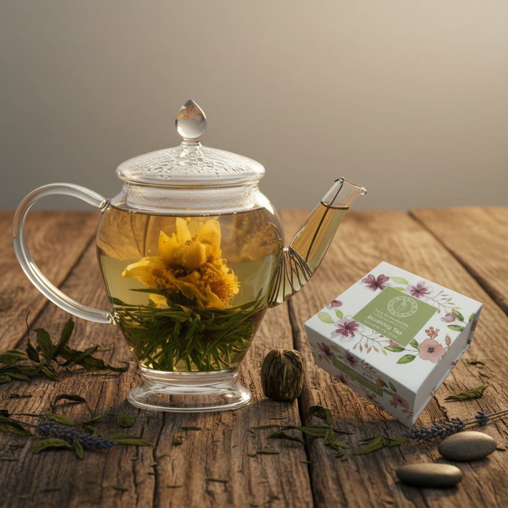 White Tea Camellia Mango Blooming Tea Gift Box