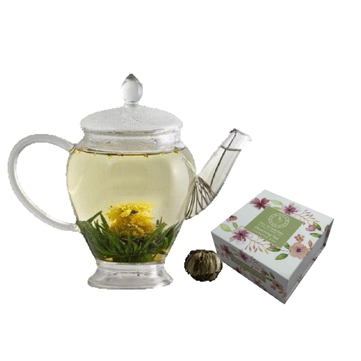 (NEW) Blooming Tea Gift Box - White Tea, Osmanthus and Chrysanthemum (4 balls)