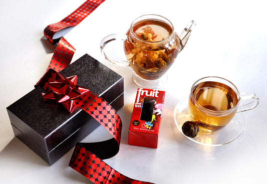 Blooming Tea Gift Box - Green Tea , Red Lily, Jasmine & Peach (6 Balls)