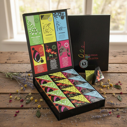 48 Pyramid Teabags Triangle Chest Gift Box